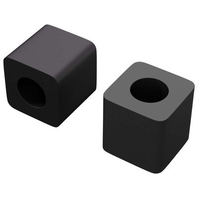 Vidaxxl support de tiroir 2 pcs noir 15 x 15 x 15mm pp copolymère