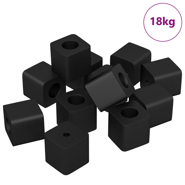 Vidaxxl support de tiroir 6792 pcs noir 15 x 15 x 15mm pp copolymère