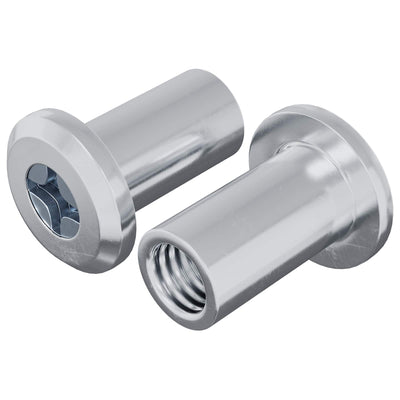 Vidaxx contre-écrou 2 pcs argent m6 x 15 mm acier