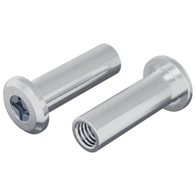 Vidaxx contre-écrou 2 pcs argent m6 x 15 mm acier