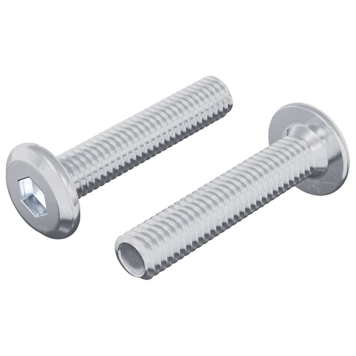 Vidaxl vis de verrouillage uni 2 pcs argent m6 x 30 mm acier