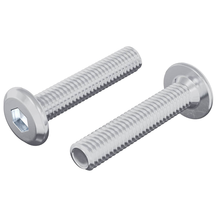 Vidaxl vis de verrouillage uni 2 pcs argent m6 x 30 mm acier