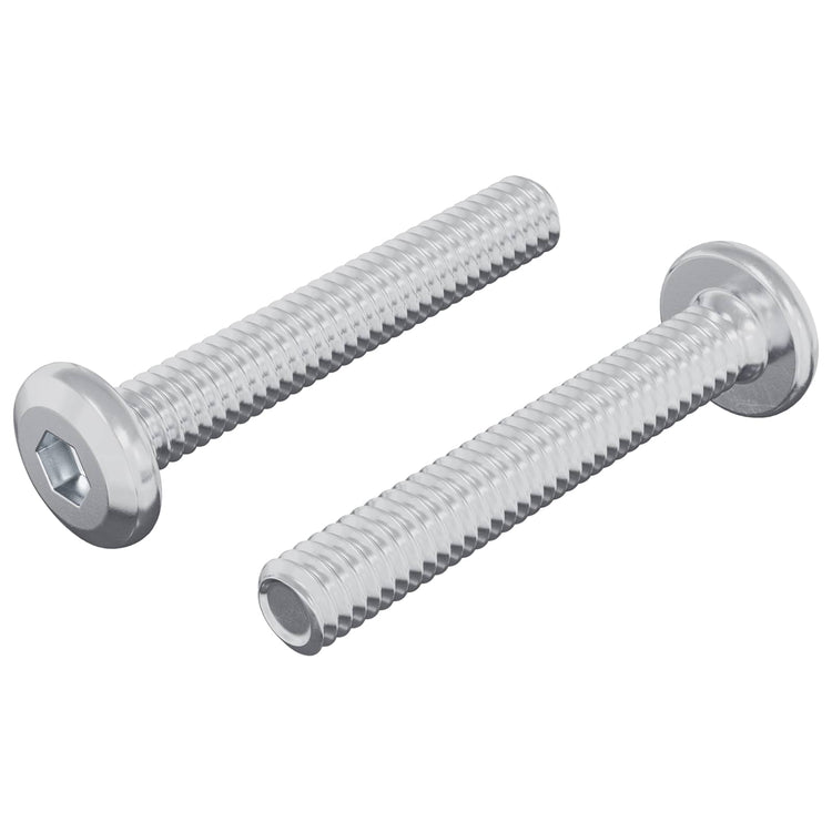 Vidaxl vis de verrouillage uni 2 pcs argent m6 x 35 mm acier