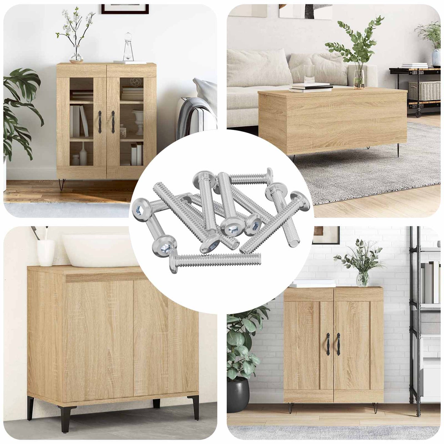 Vidaxl vis de verrouillage uni 2514 pcs acier argenté