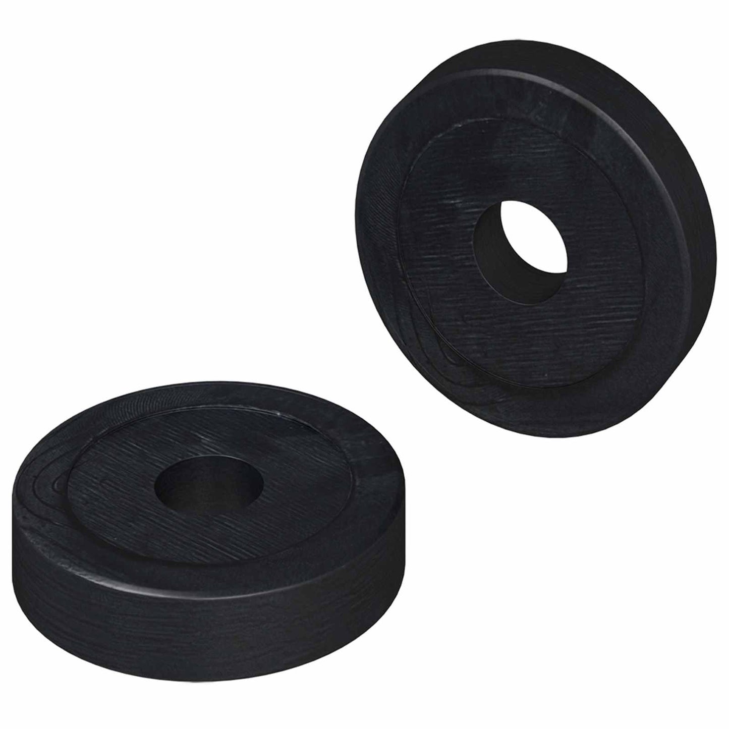 Vidaxxl adapté aux anneaux plats 2 pcs noir ∅15 x 3 mm