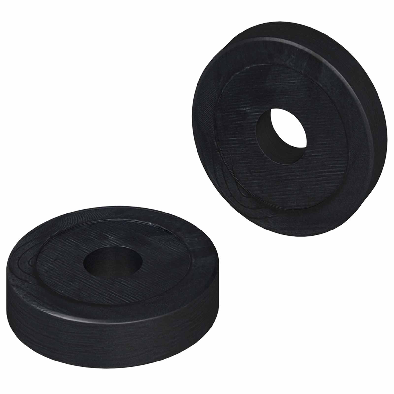 Vidaxxl adapté aux anneaux plats 2 pcs noir ∅15 x 3 mm