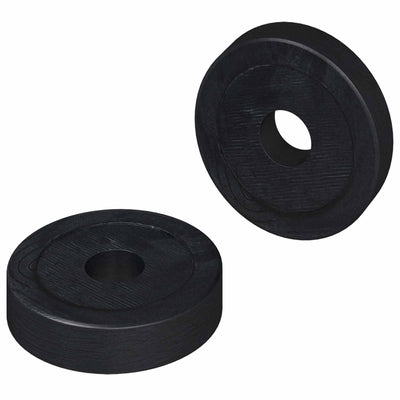 Vidaxxl adapté aux anneaux plats 2 pcs noir ∅15 x 3 mm