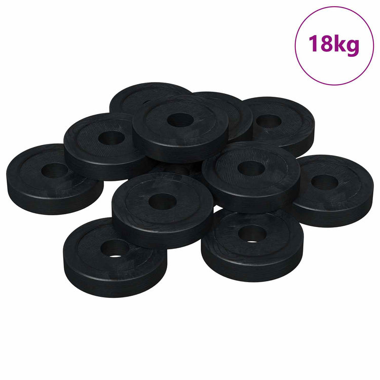 Vidaxxl adapté aux anneaux plats 36000 pcs noir ∅15 x 3 mm