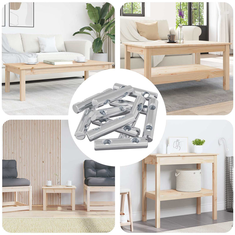 Vidaxxl écrou 413 pcs fer galvanisé 60 x 12 mm