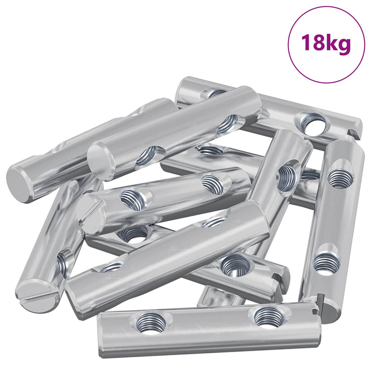 Vidaxxl écrou 413 pcs fer galvanisé 60 x 12 mm
