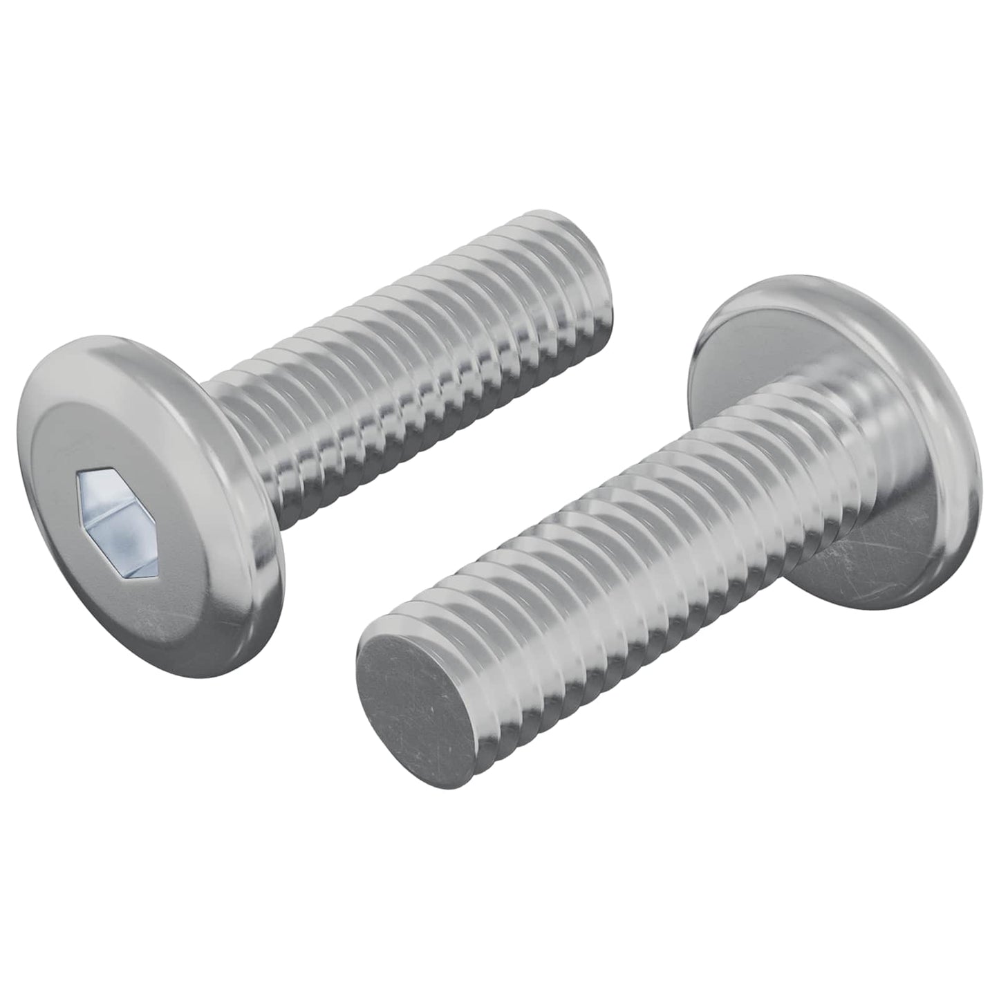 Vidaxl boulon 2 pcs argent 8 x 25 mm acier