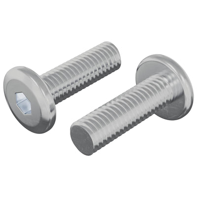 Vidaxl boulon 2 pcs argent 8 x 25 mm acier