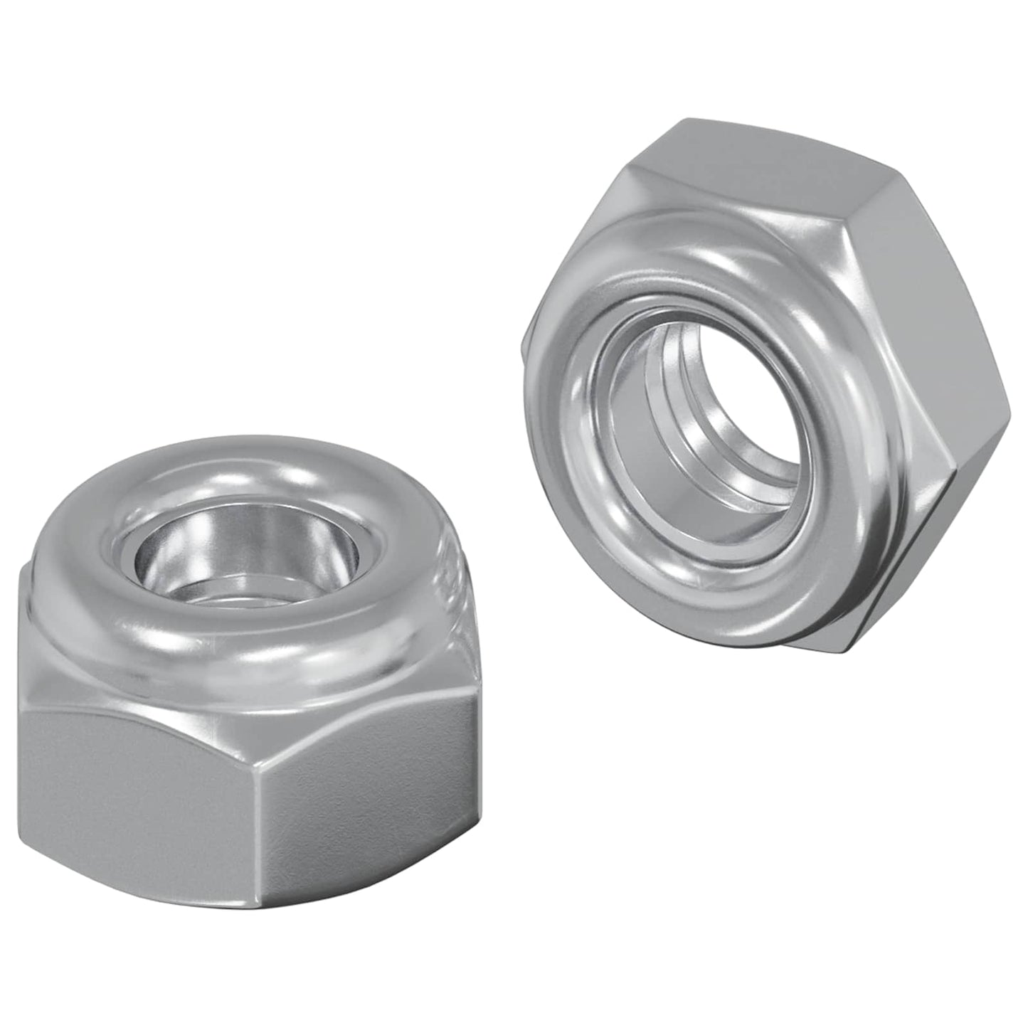 Vidaxxl écrou 2 pcs argent m6 x 10 mm fer