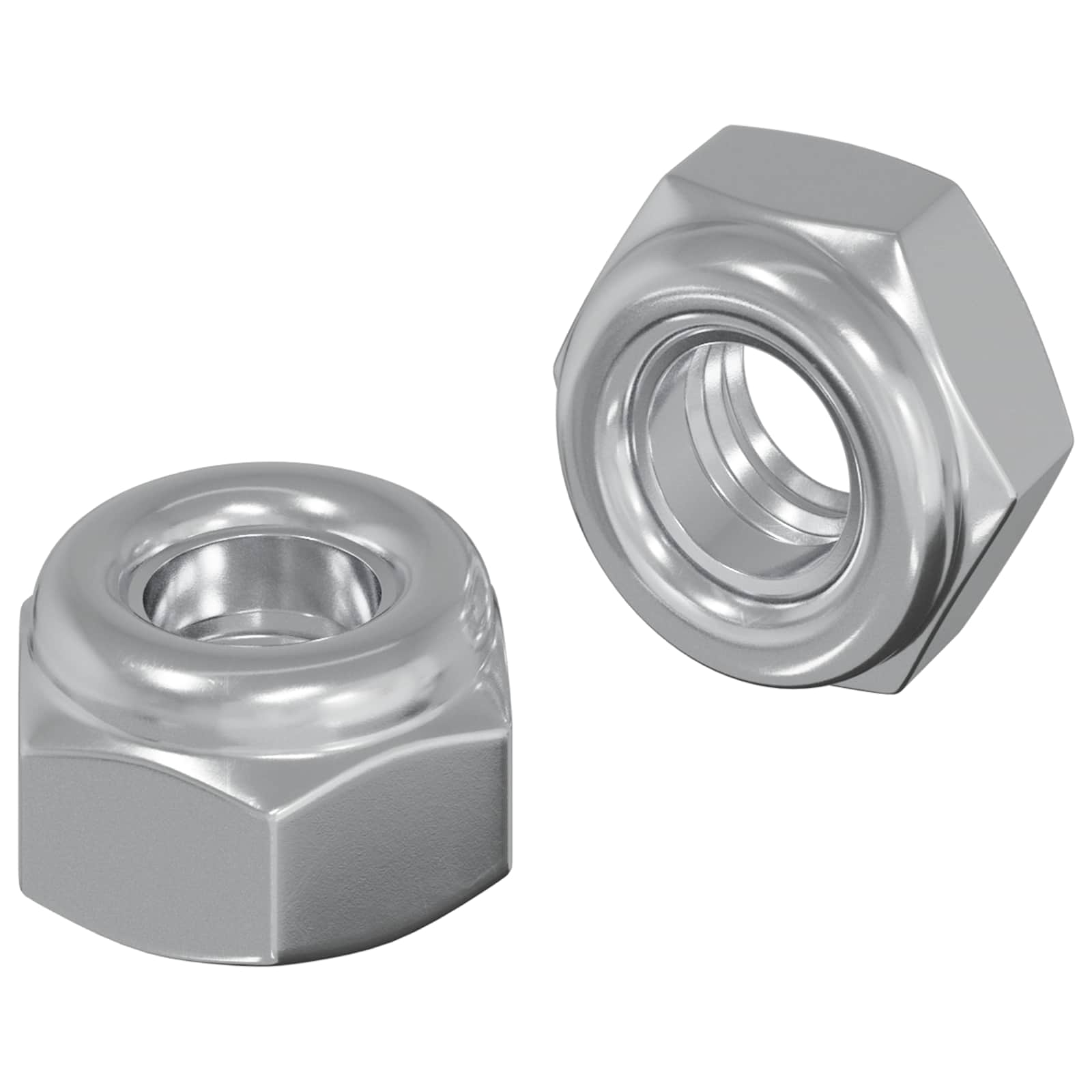 Vidaxxl écrou 2 pcs argent m6 x 10 mm fer