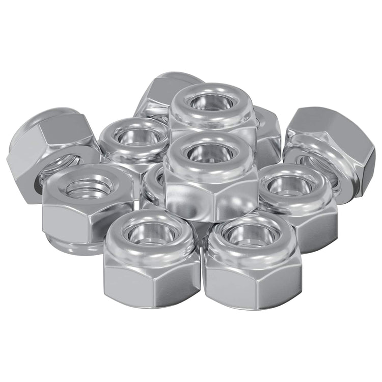 Vidaxxl écrou 9574 pcs argent m6 x 10 mm fer