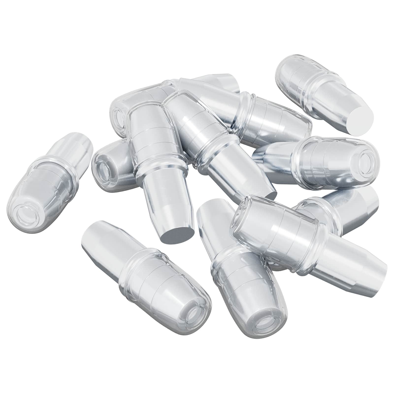 VidaXL crochet d'étagère 12 pcs argent 7 x 16 mm fer