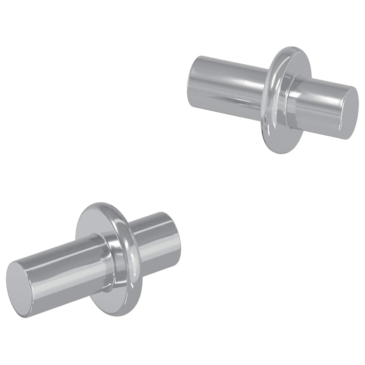 Vidaxxl crochet d'étagère 2 pcs argent 8,6 x 8,6 x 14,6 mm acier