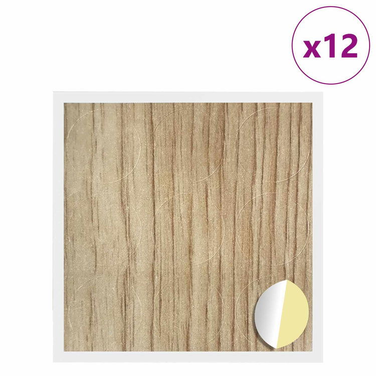 Vidaxx cache-vis autocollant 12 pcs chêne artisanal ø 20 x 0,5 mm