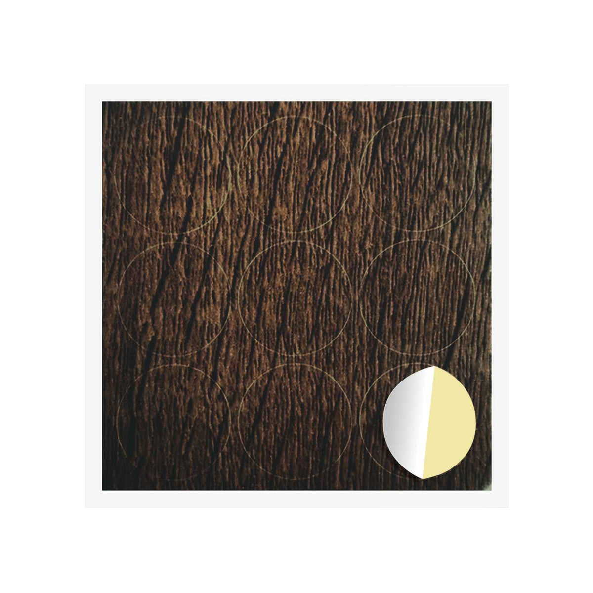 Vidaxx cache-vis autocollant 12 pcs chêne brun ø 20 x 0,5 mm