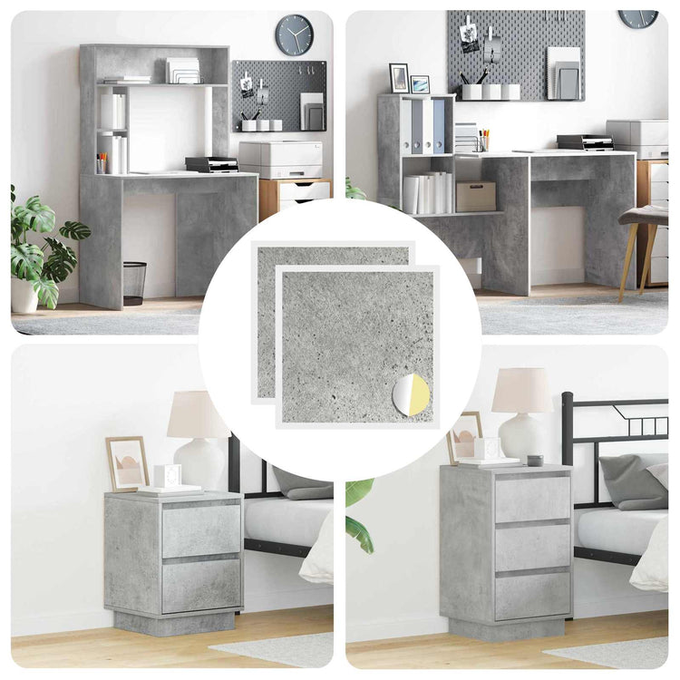 Vidaxx cache-vis autocollant 2 pcs gris béton ø 20 x 0,5 mm