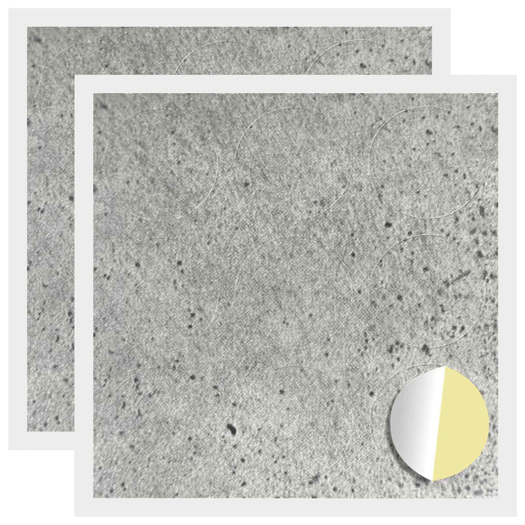 Vidaxx cache-vis autocollant 2 pcs gris béton ø 20 x 0,5 mm