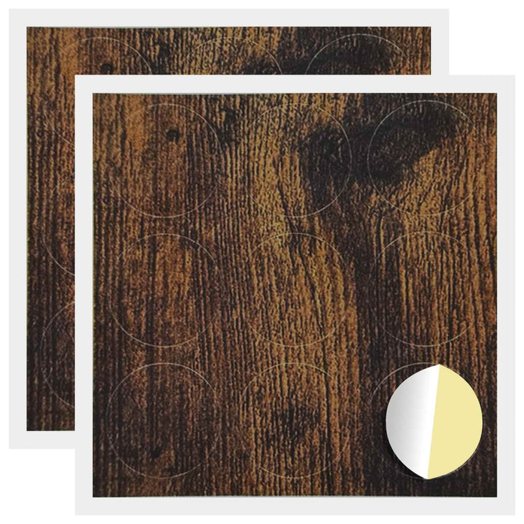 Vidaxx cache-vis autocollant 2 pcs chêne fumé ø 20 x 0,5 mm