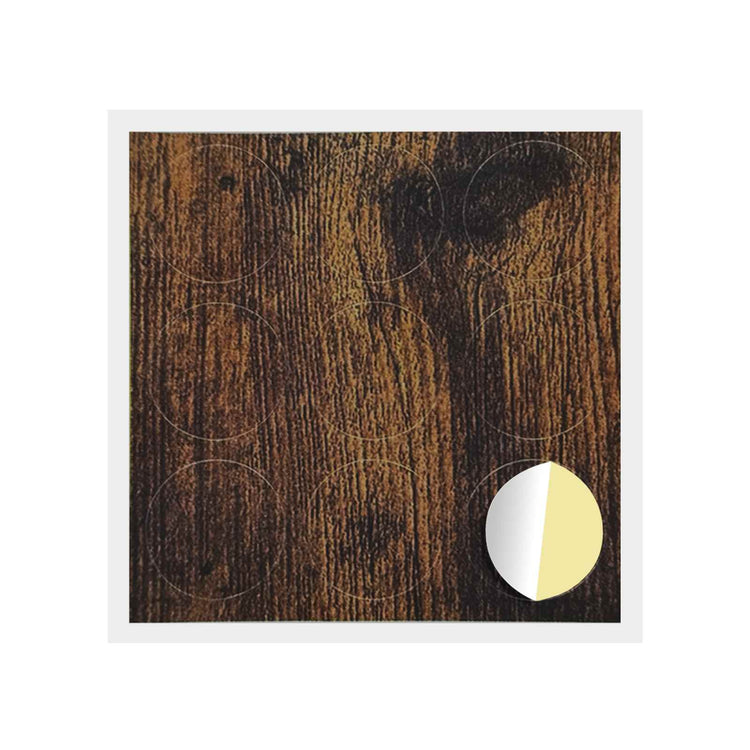 Vidaxx cache-vis autocollant 12 pcs chêne fumé ø 20 x 0,5 mm