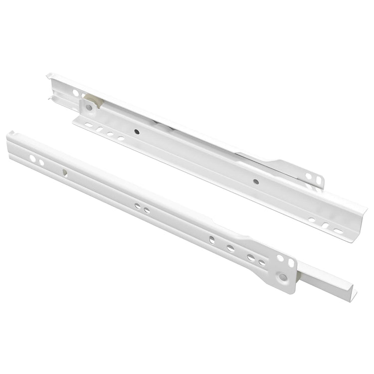 Vidaxx guide de tiroir 2 pcs blanc 250 mm acier