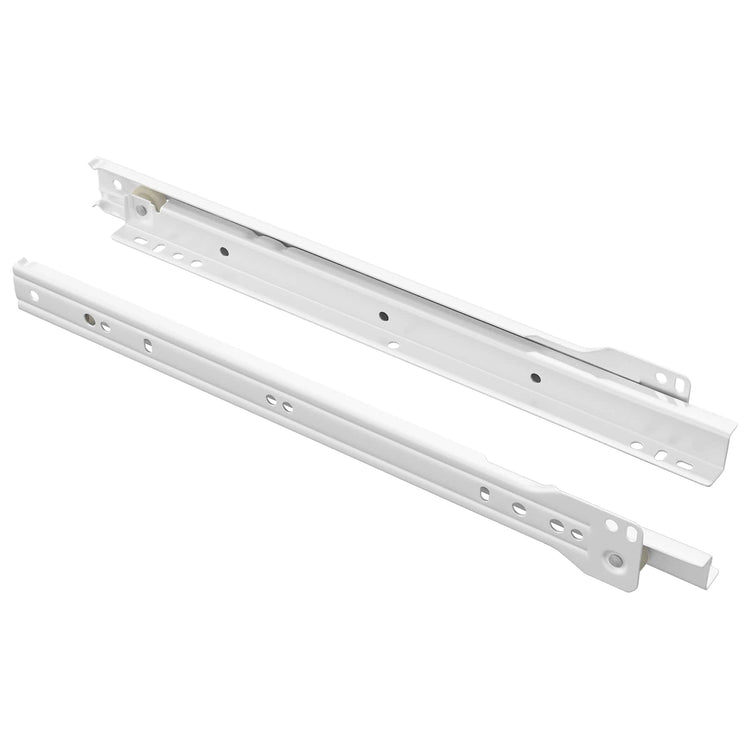 Vidaxx guide de tiroir 2 pcs blanc 300 mm acier