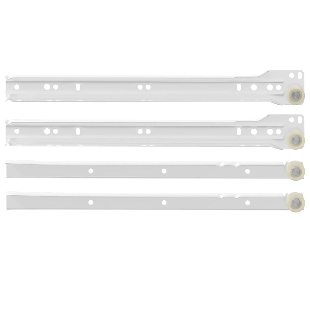 Vidaxx guide de tiroir 2 pcs blanc 300 mm acier