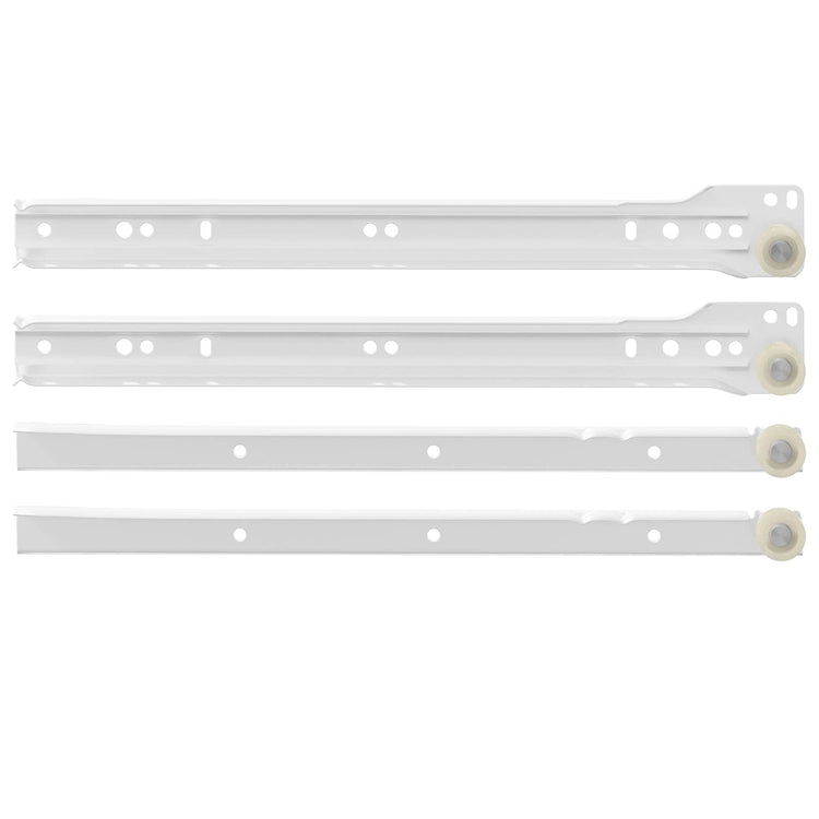 Vidaxx guide de tiroir 2 pcs blanc 300 mm acier