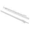 Vidaxx guide de tiroir 2 pcs blanc 350 mm acier
