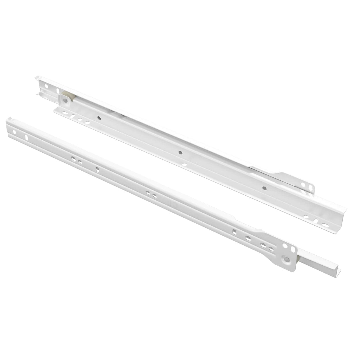 Vidaxx guide de tiroir 2 pcs blanc 350 mm acier