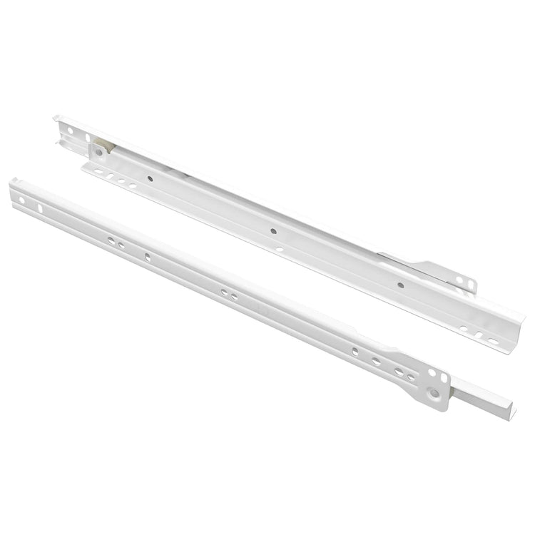 Vidaxx guide de tiroir 2 pcs blanc 350 mm acier