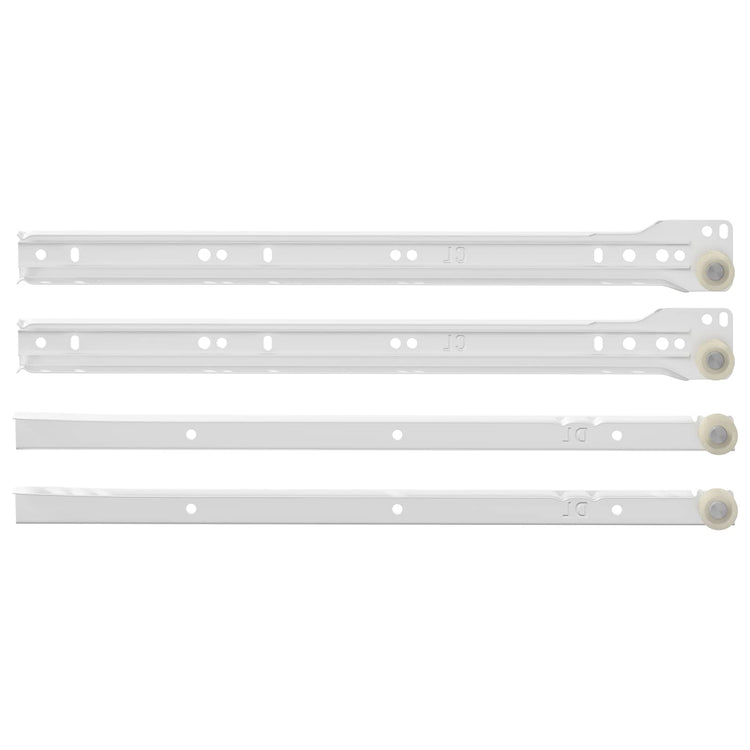 Vidaxx guide de tiroir 12 pcs blanc 350 mm acier