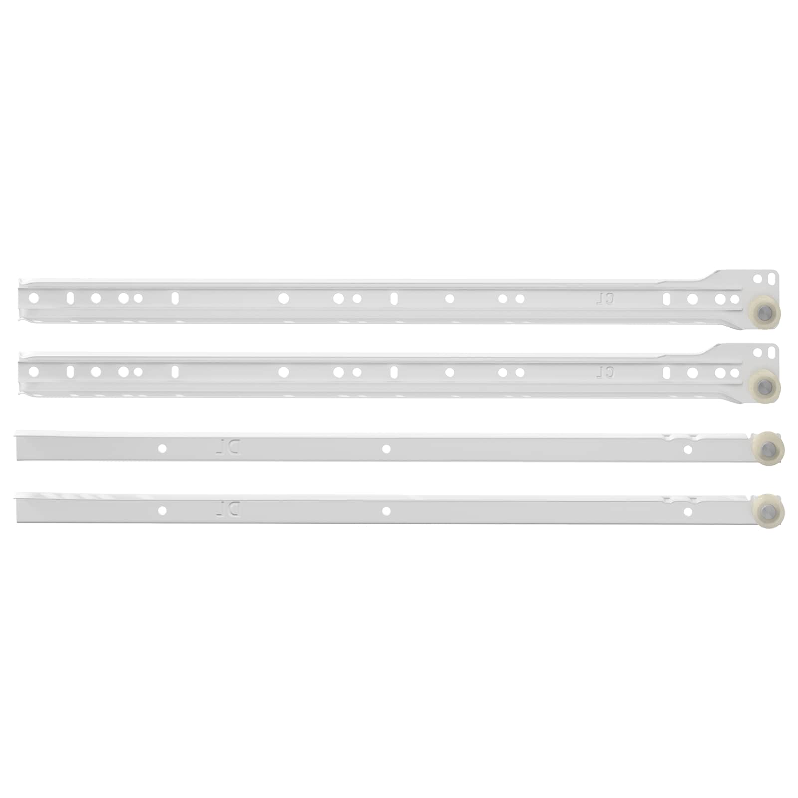 Vidaxx guide de tiroir 12 pcs blanc 450 mm acier