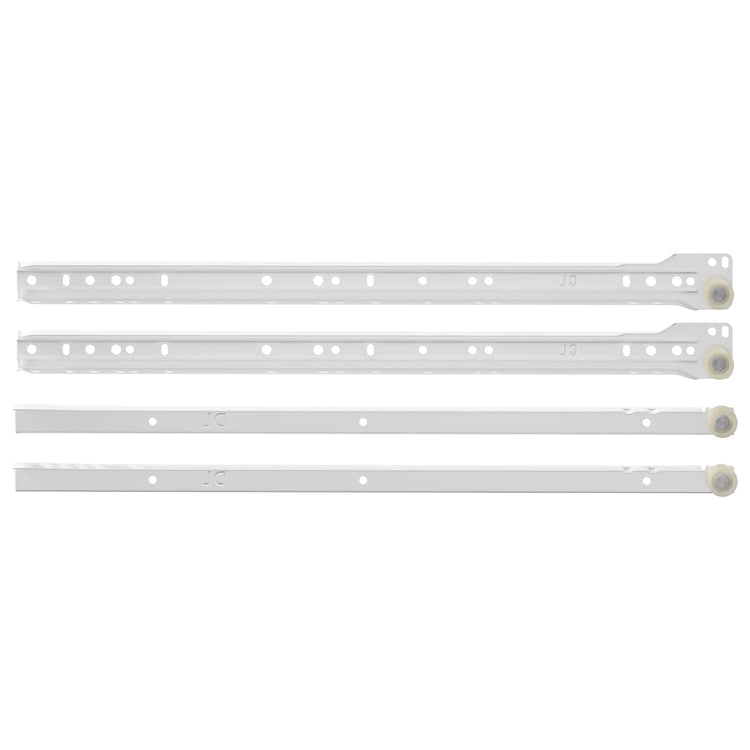 Vidaxx guide de tiroir 12 pcs blanc 450 mm acier
