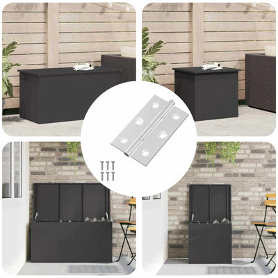 Vidaxl charnière unie 899 pcs argent 58 x 35 x 1 mm acier