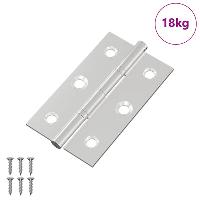 Vidaxl charnière unie 899 pcs argent 58 x 35 x 1 mm acier