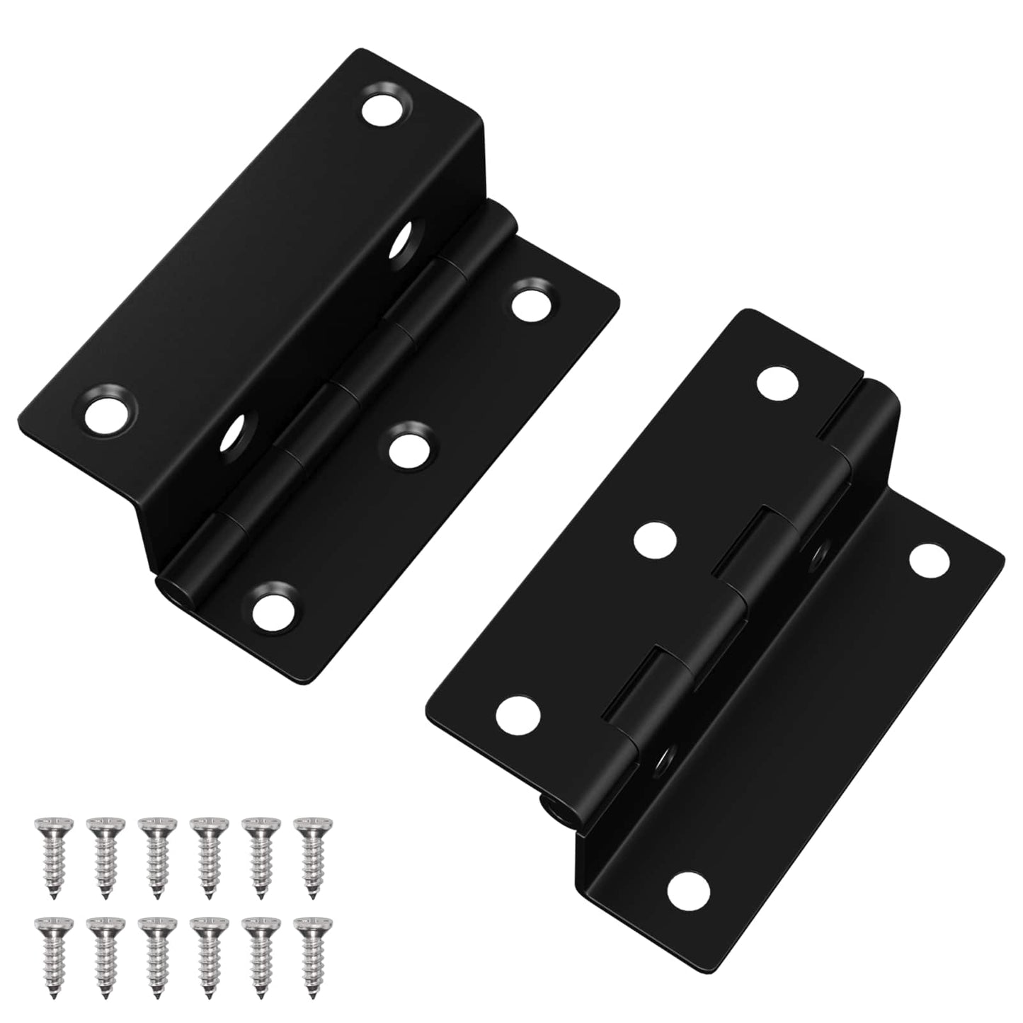 Vidaxx charnière 2 pcs noir 38 x 17 x 60 mm fer
