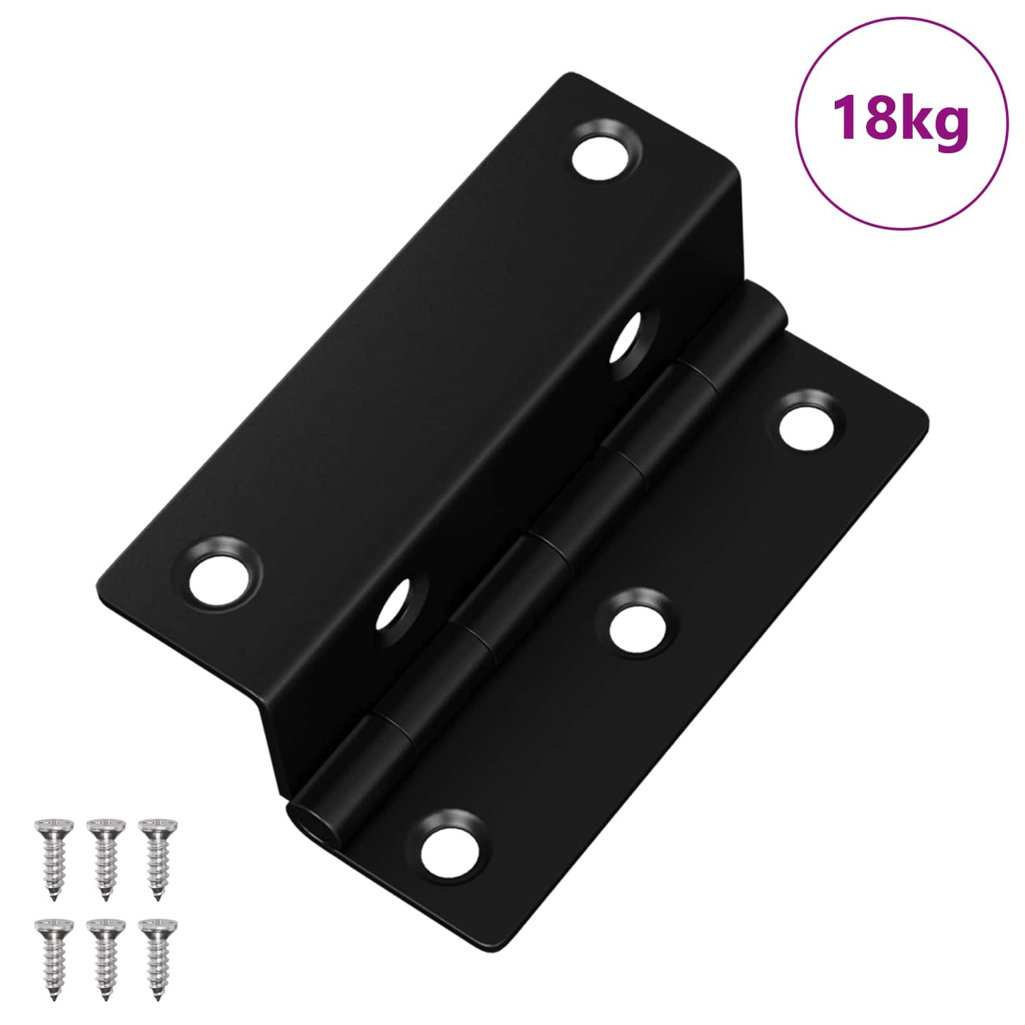 Vidaxx charnière 537 pcs noir 38 x 17 x 60 mm fer