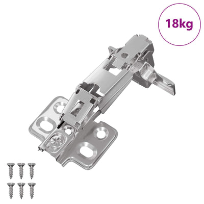 Vidaxx charnière 126 pcs nickel 139 x 64,1 x 10 mm fer