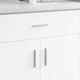 Vidaxl poignée unie 828 pcs argent 105,7 x 7,4 x 15,5 mm aluminium