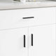 VidaXL poignée 973 pcs noir 106 x 7,4 x 15,5 mm aluminium