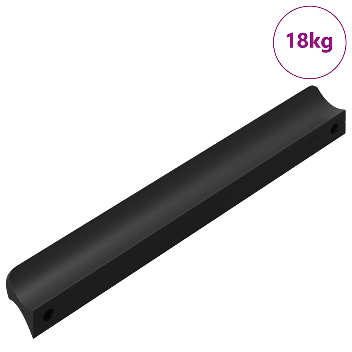 VidaXL poignée 973 pcs noir 106 x 7,4 x 15,5 mm aluminium