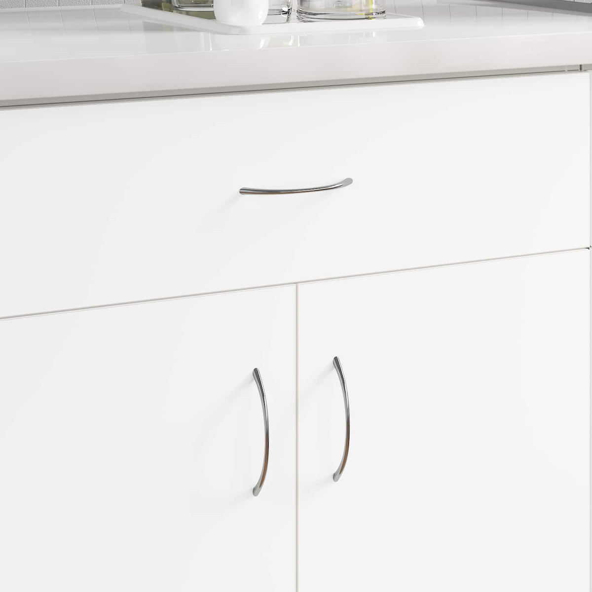 VidaXL poignée 1385 pcs argent 107 x 3,6 x 23 mm acier inoxydable