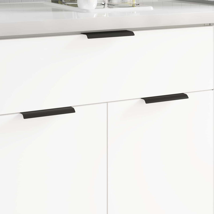 VidaXL poignée 12 pcs noir 120 x 39,6 x 17 mm aluminium
