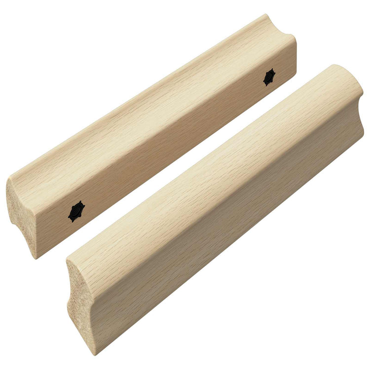 VidaXL manche rectangulaire 2 pcs couleur bois naturel