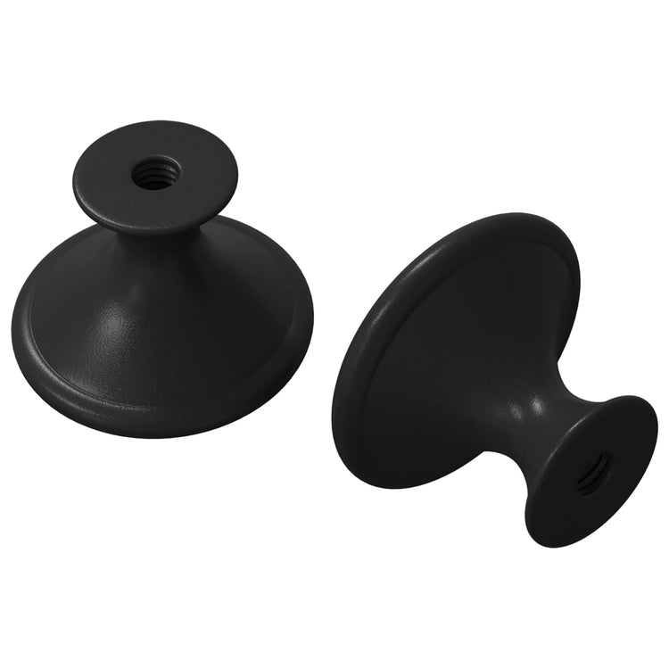 VidaXL poignée 2 pcs noir ø30 mm aluminium