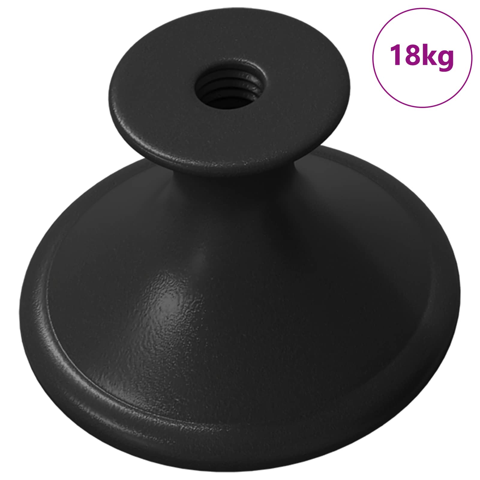 VidaXL poignée 1461 pcs noir ø30 mm aluminium